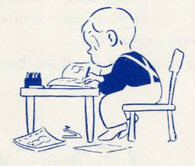 Crockett Johnson, "How to write a book," illus. from Ruth Krauss's How to Make an Earthquake