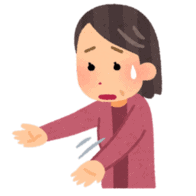 腕にちからが入らない人の絵