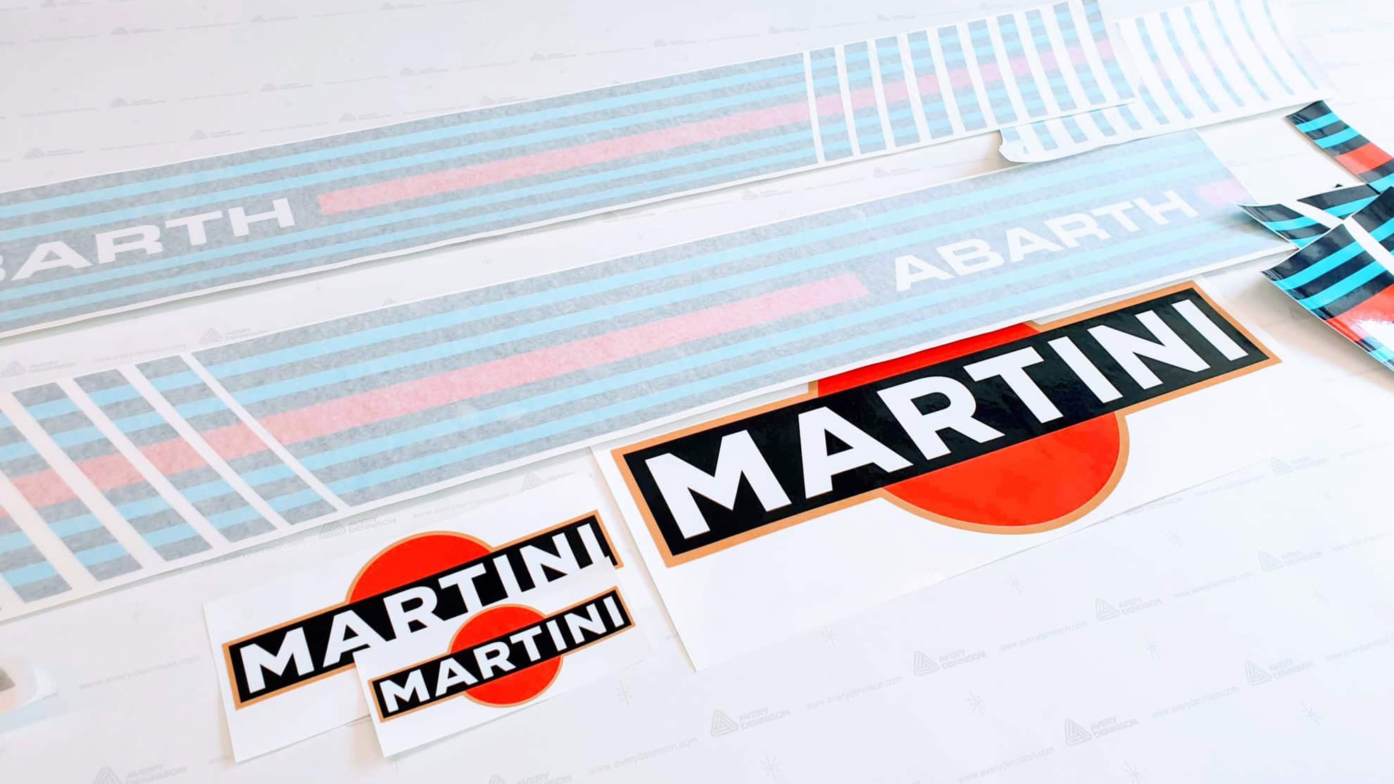 Kit fasce laterali GPA/EVO Abarth Martini v.1 e v.2
