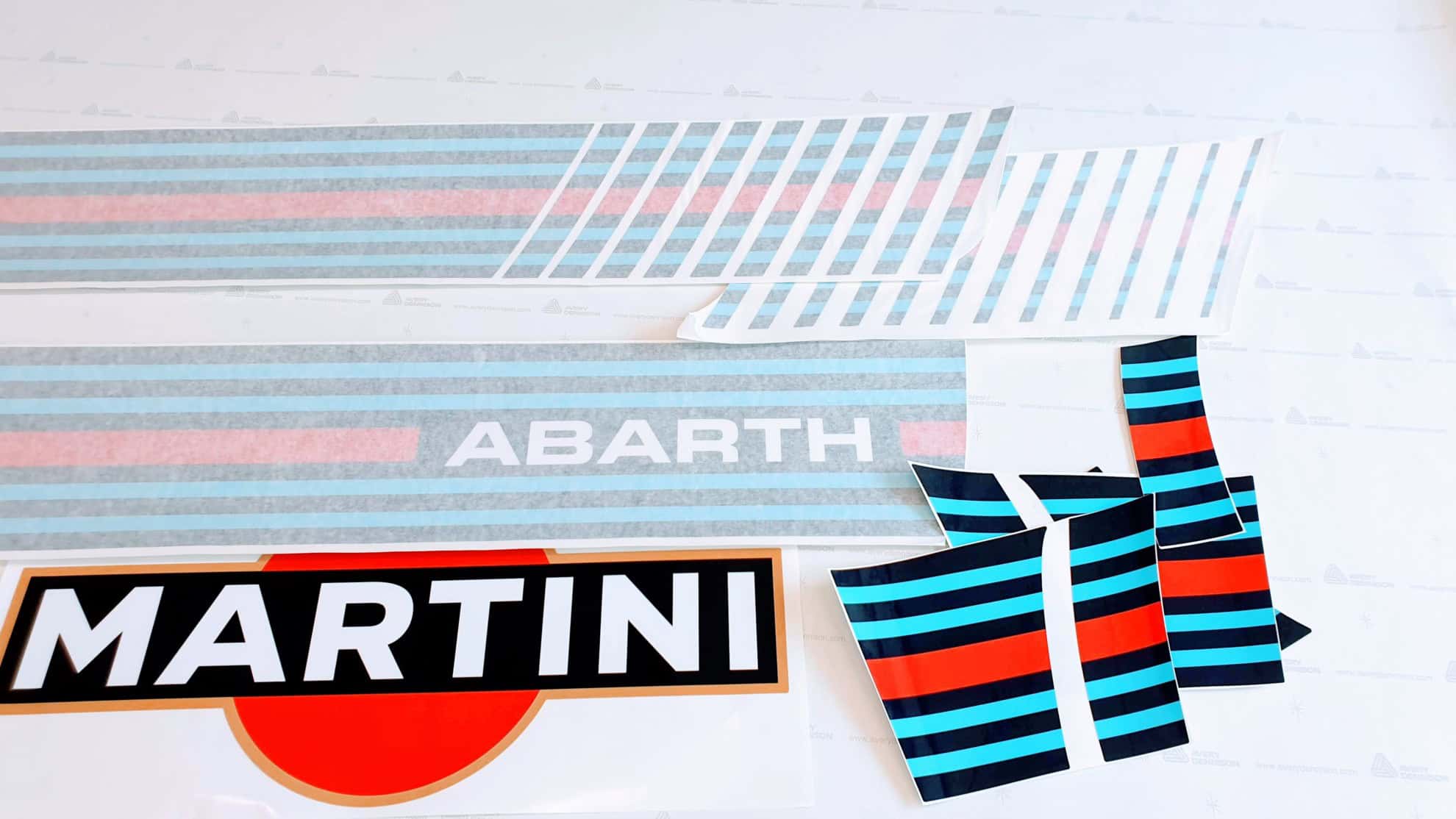 Kit fasce laterali GPA/EVO Abarth Martini v.1 e v.2