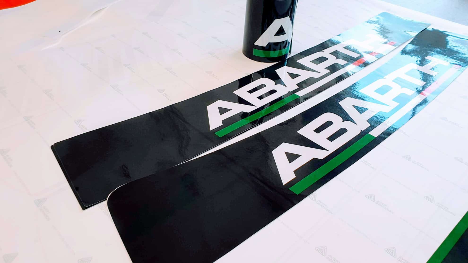 Fascia parasole tricolore Abarth e Martini