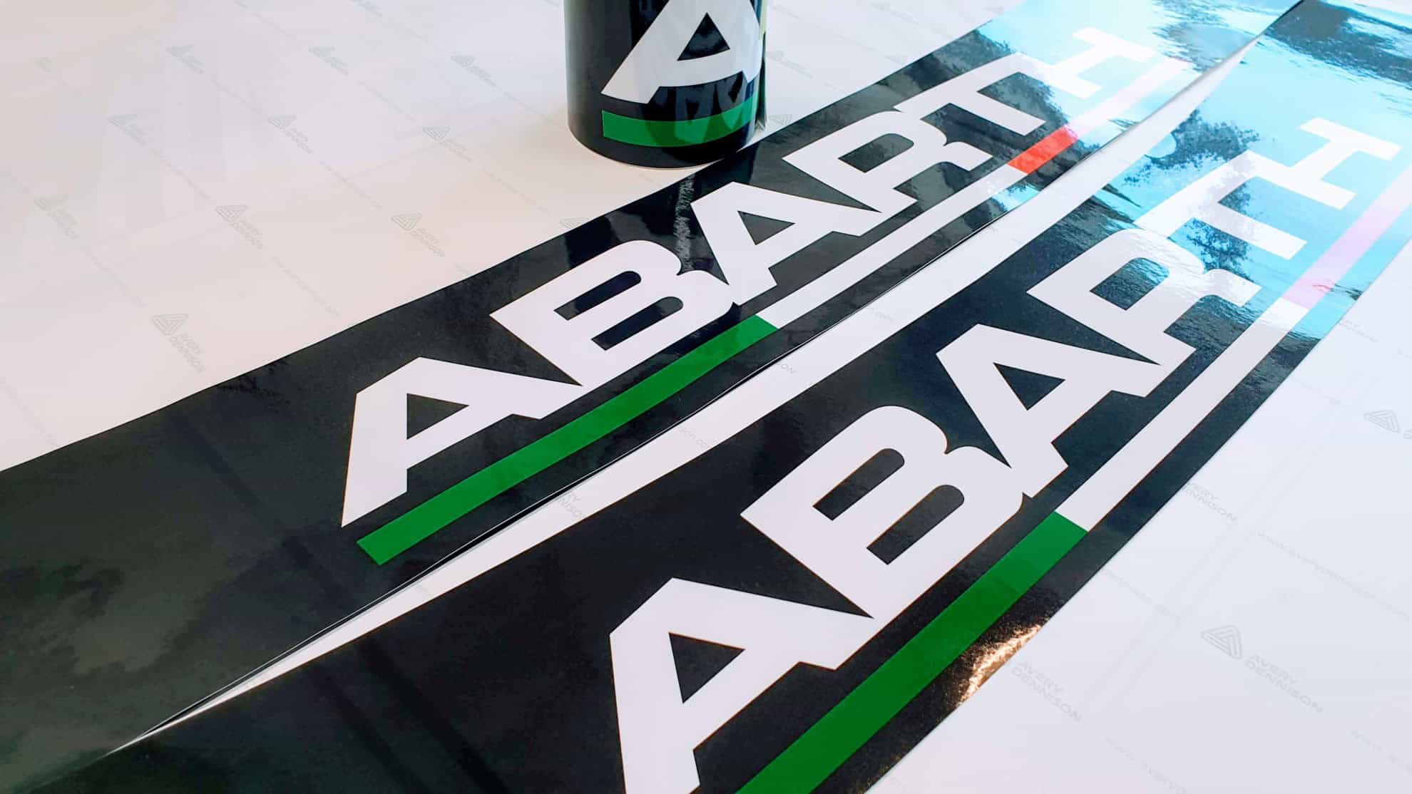 Fascia parasole tricolore Abarth e Martini