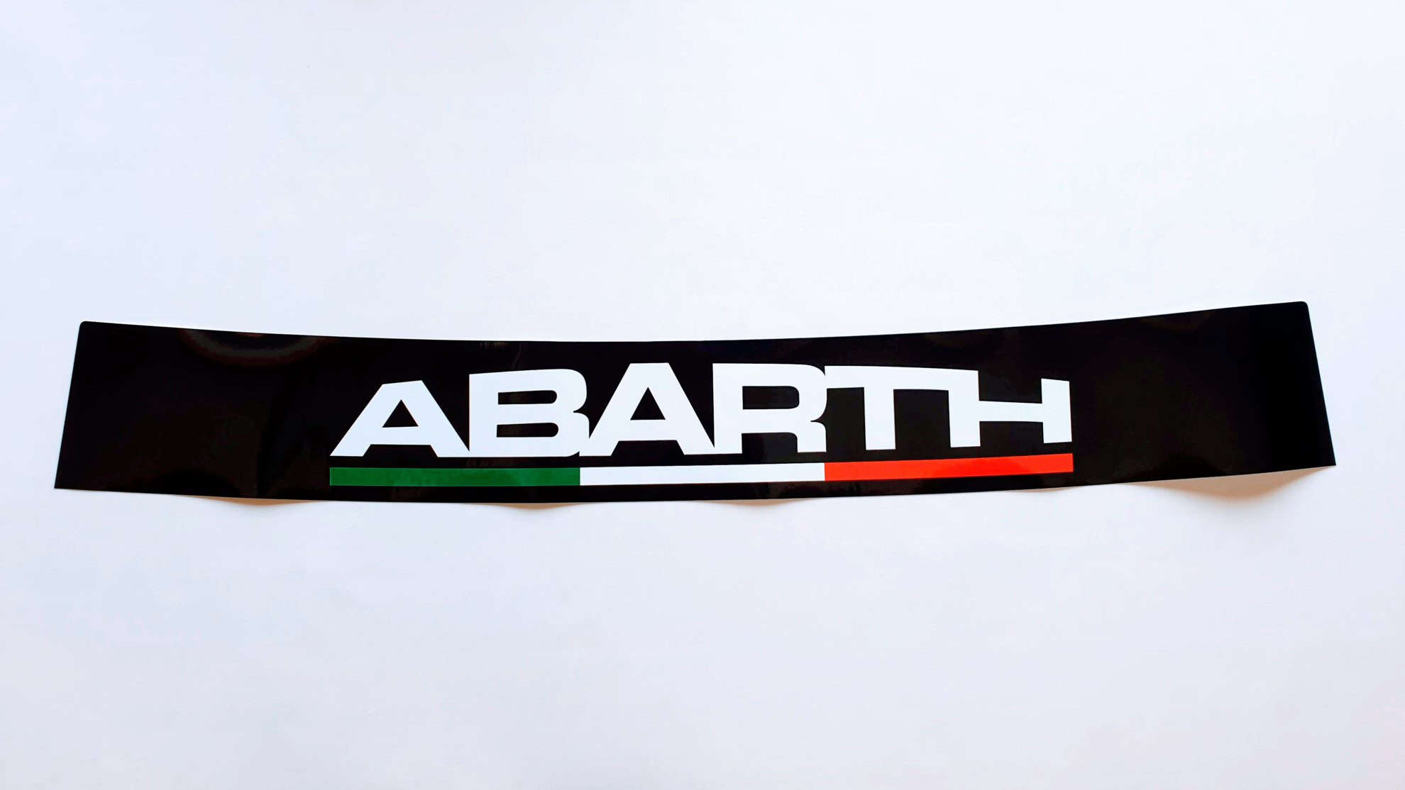 Fascia parasole tricolore Abarth e Martini