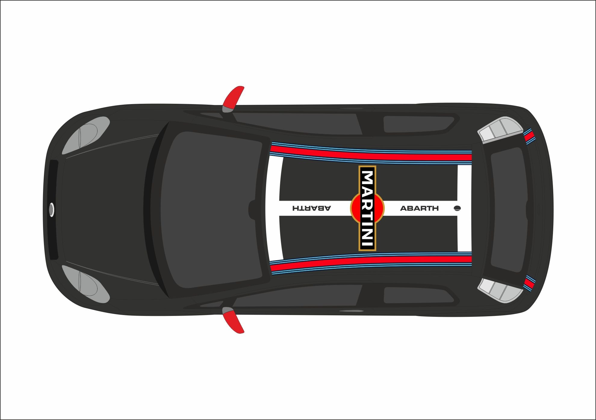 Kit tetto Super Sport e Martini Racing GPA / EVO Abarth