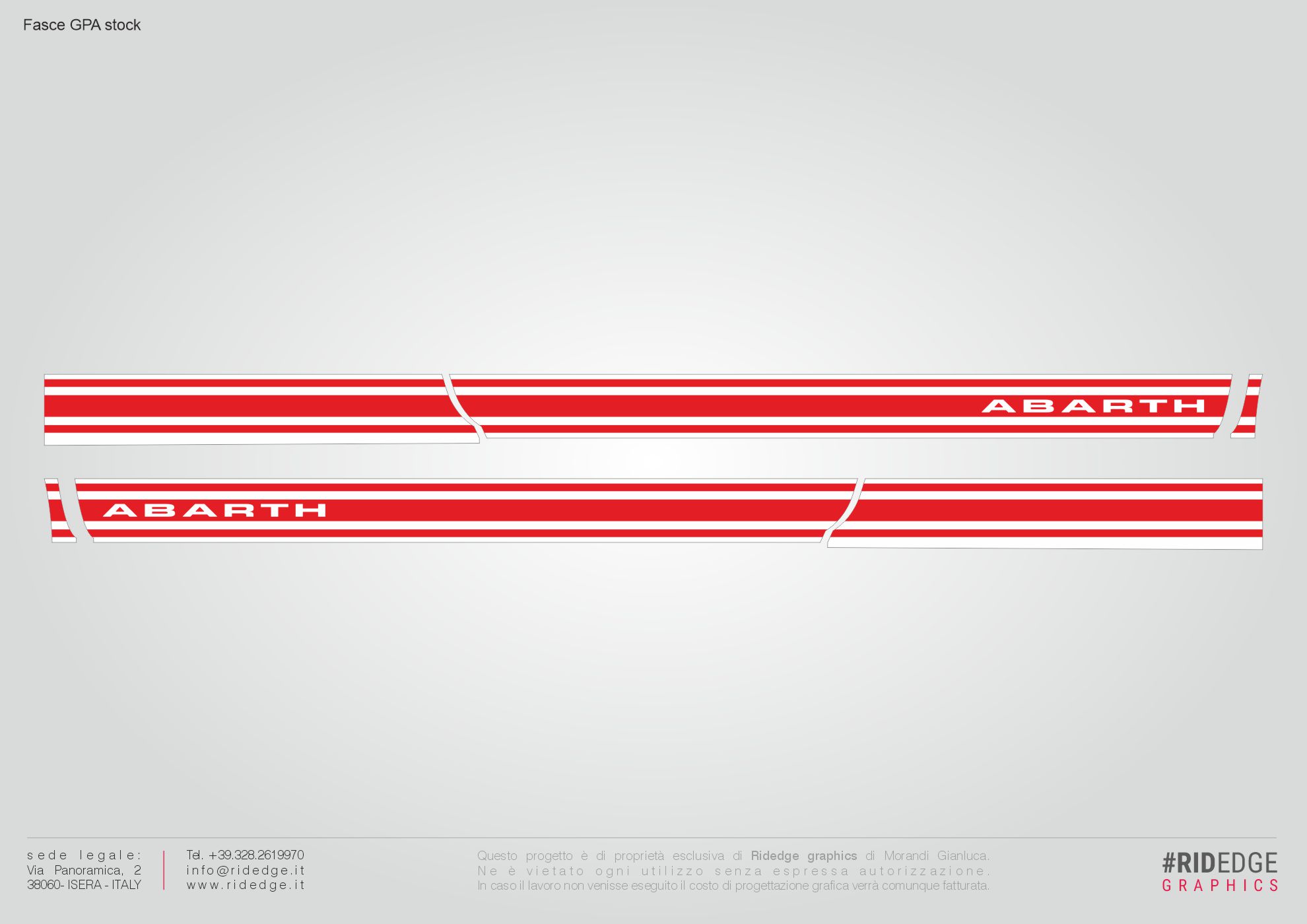 Kit fasce laterali GPA Abarth stock 1° serie