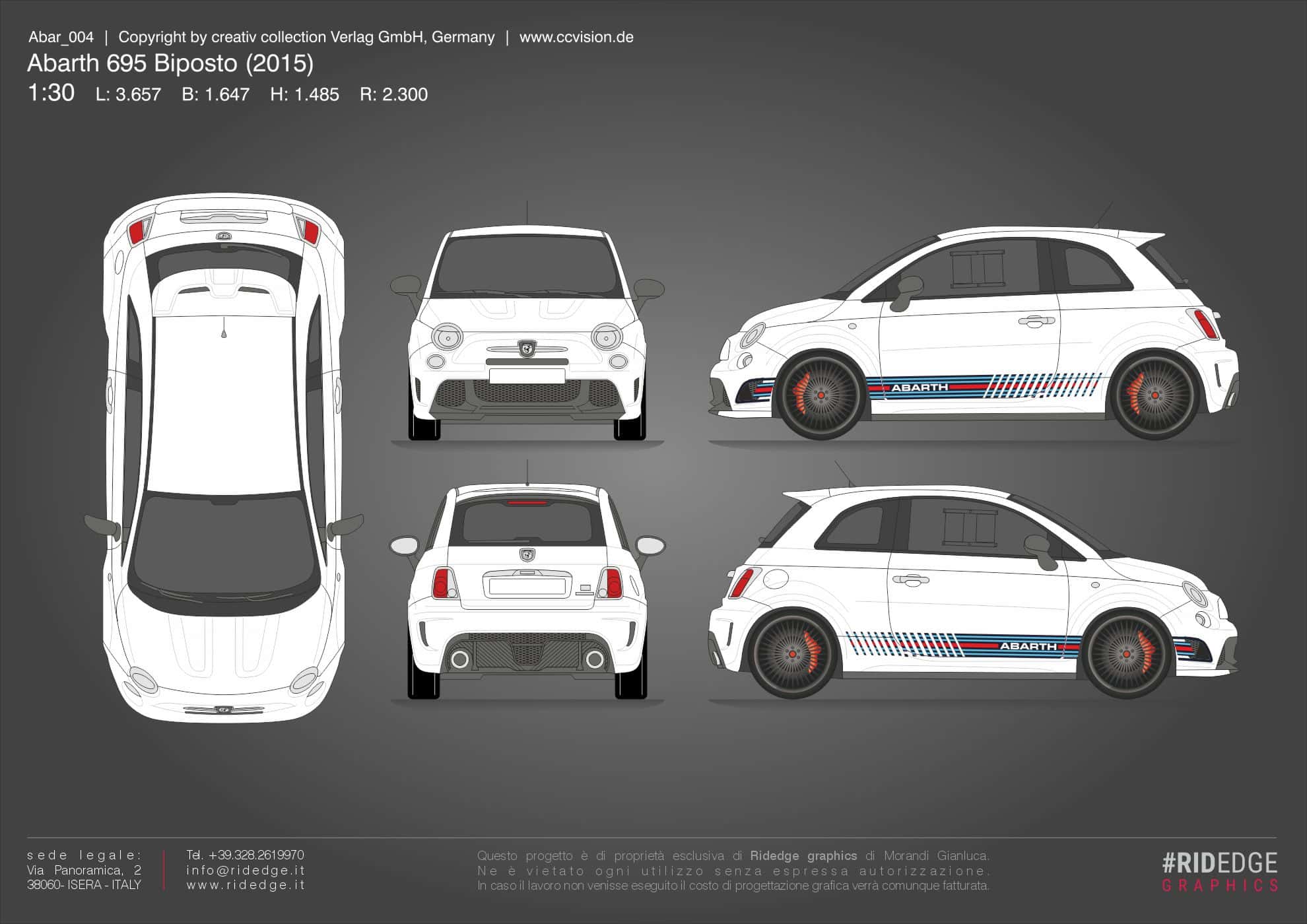 kit Abarth Assetto Corse Martini 500 e 595