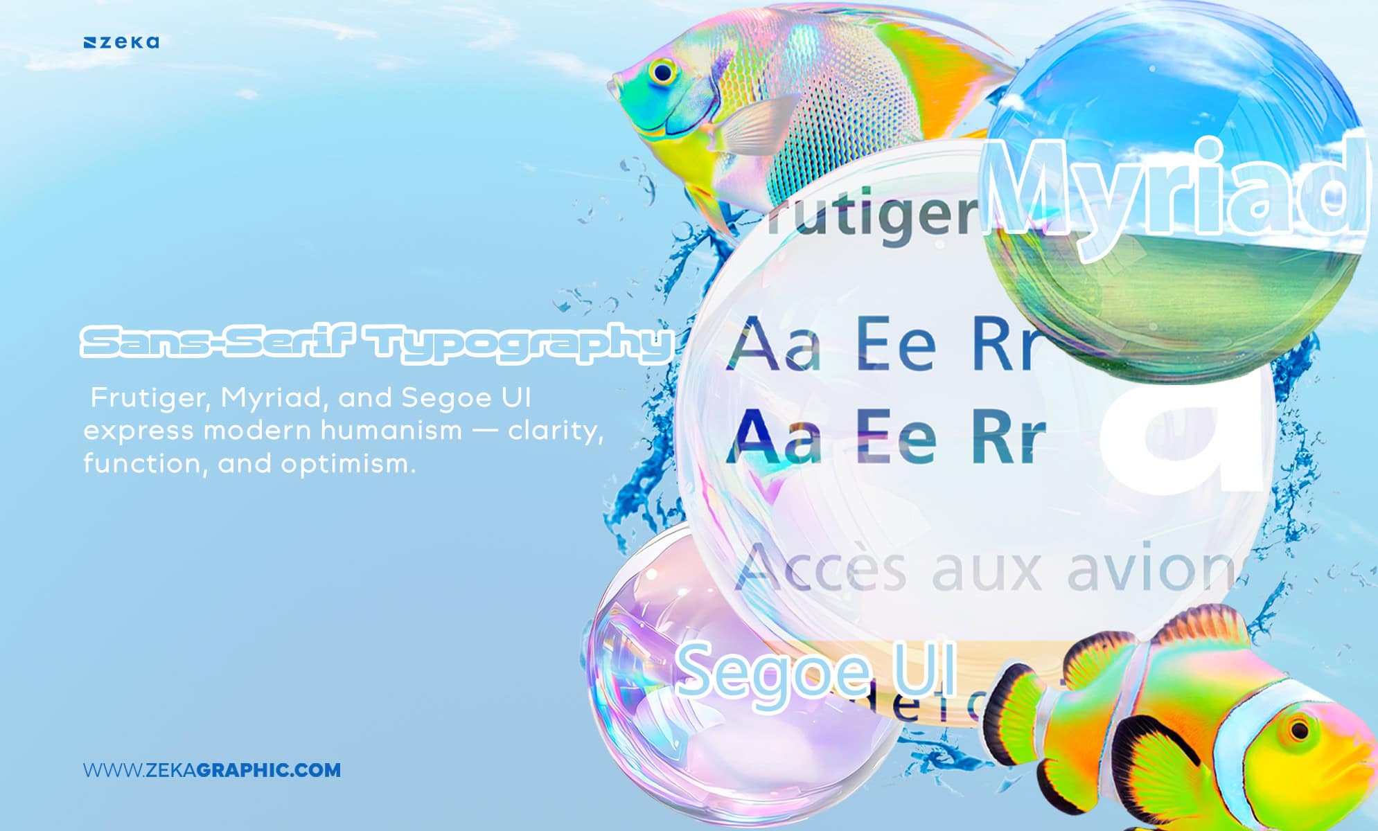 Key Characteristics of Frutiger Aero Sans-Serif Typography