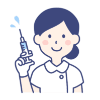 注射をもつ看護師