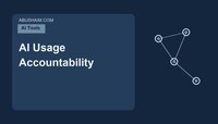 AI Usage Accountability featured image with a simple enterprise AI network design