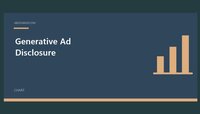 Generative Ad Disclosure featured image with a simple chart design