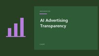 AI Advertising Transparency featured image with a simple chart design