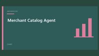 Merchant Catalog Agent featured image with a simple chart design