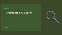 Personalized AI Search featured image with a simple search design