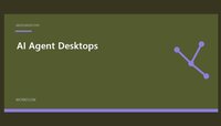 AI Agent Desktops featured image with a simple workflow design
