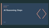 AI Reasoning Steps featured image with a simple code design