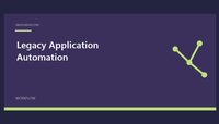Legacy Application Automation featured image with a simple workflow design