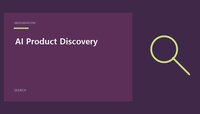 AI Product Discovery featured image with a simple search design