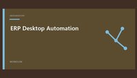 ERP Desktop Automation featured image with a simple workflow design