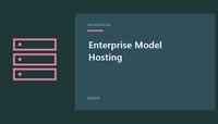 Enterprise Model Hosting featured image with a simple server design