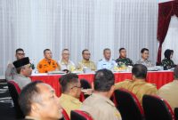 Rakor Mitigasi Bencana dihadiri, perwakilan unsur Forkopimda, para kepala OPD, camat, pimpinan BRIN Subang, narasumber dari PT Metaforma Consultant, jajaran BPBD Subang, pimpinan BUMD se-Kabupaten Subang, pimpinan organisasi kemasyarakatan, akademisi, relawan, serta insan pers. Dok.Diskominpo Sbg