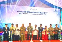 Foto. Pj. Bupati Subang Imran Saat groundbreaking pabrik VinFast di Subang, Juli 2024 lalu