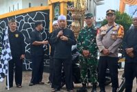 Kirab pataka dimulai dari halaman Kantor Kecamatan Tanjungsiang dan menyusuri seluruh desa di wilayah kecamatan. 