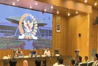 Komisi lll DPR menerima aspirasi dari Forum Komunikasi Rakyat Pati di Gedung DPR RI, Senayan, Jakarta. 