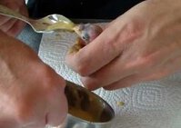 handfeeding dengan sendok Bisa juga menggunakan sendok yang dikecilkan bagian depannya