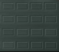 alt=" Amarr short panel garage door in Hunter Green"