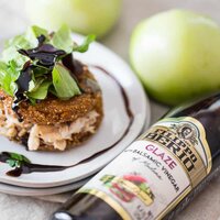 Southern Fried Green Tomato Recipe with Crab and Balsamic Reduction Sauce