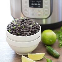 Instant Pot Black Beans Ready to Serve