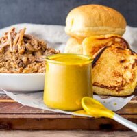 Carolina Mustard BBQ Sauce in a jar