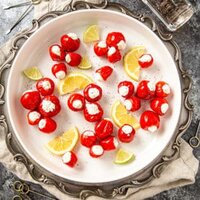 goat cheese stuffed peppadews