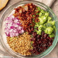 ingredients for broccoli salad