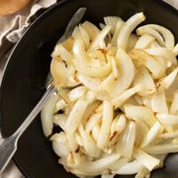 air fried sauteed onions