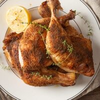 crispy baked chicken quarters