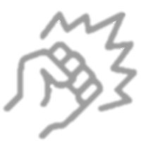 攻撃的な拳-暴力的な人
