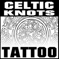 celtic knots shoulder tattoo with dogs