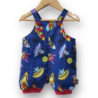 Baby Boys Cotton Overalls - Aliens spaceships