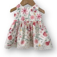 SIZE 000 Cream Flowers Baby Tea Party Dress