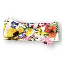Flowers All Over Organic Cotton Baby Knot Headband