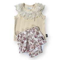 Lace and Petal Baby Collection Lace Collar singlet and Cotton Panties