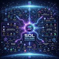 Diagram of Solana ecosystem categories including DeFi, NFTs, gaming, exchanges, bridges, and developer tools