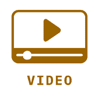 Icona lettore video, sezione video podcast