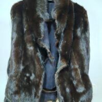 Chaqueta de visón auténtico reversible