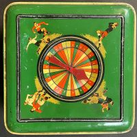 HARIBO - 1950er Jahre große Blechdose mit Fußballmotiven und Spiel