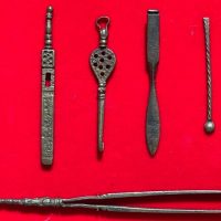 Konvolut: 15 Teile Original-Arztbesteck aus dem Römischen Kaiserreich