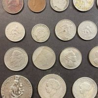23 Münzen + 1 Medaille, Luxemburg - U.a.: 10 Francs 1929, 5 Francs 1929, ...