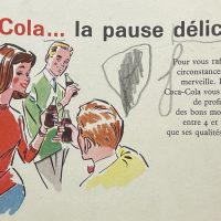 Coca-Cola, kleines Faltblatt mit u.a. Rezepten, um 1955/60