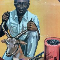 Cartouches Gévelot - Französische Reklame für Jagdmunition, um 1955/60 - Blechschild Original